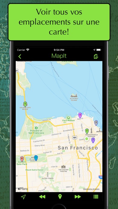 Screenshot #1 pour MapIt - Mapper Plusieurs Lieux