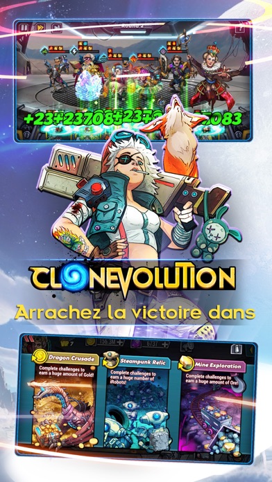 Screenshot #2 pour Clone Evolution: RPG Battle