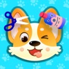 犬ゲーム と 子犬 - ペットサロン 付き 動物ゲーム