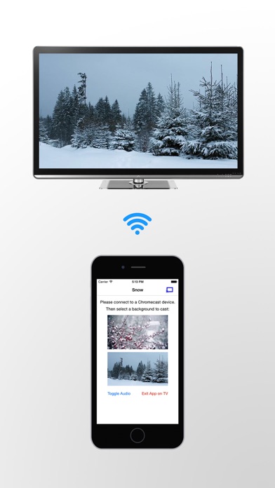 Screenshot #1 pour Snowfall on TV for Chromecast