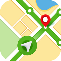 GPS Navigation Road Map Route