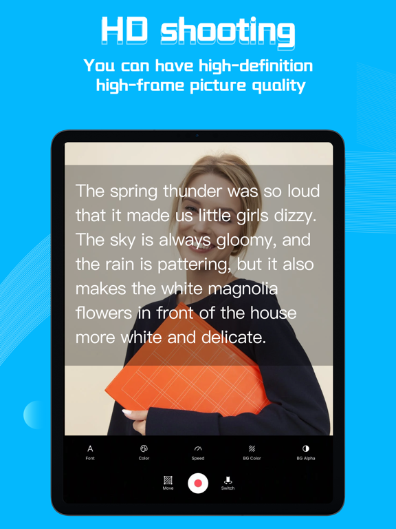Screenshot #4 pour Teleprompter-float above apps