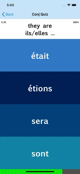 Game screenshot French Verb Blitz hack