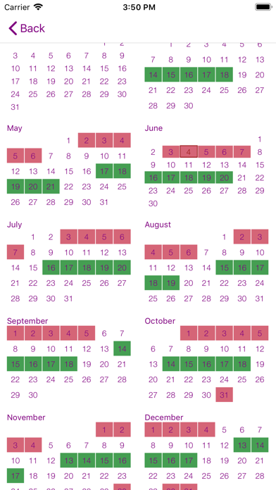 My Period Calendar Screenshot