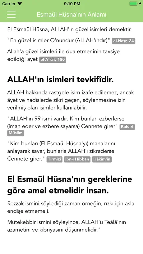 Esmaül Hüsna