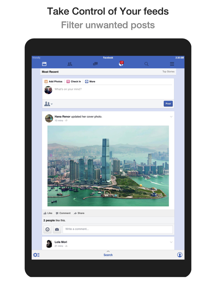Friendly Social Browser