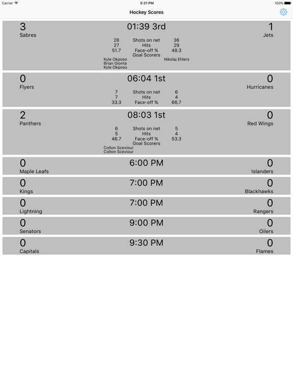 Screenshot #4 pour Hockey Scores App