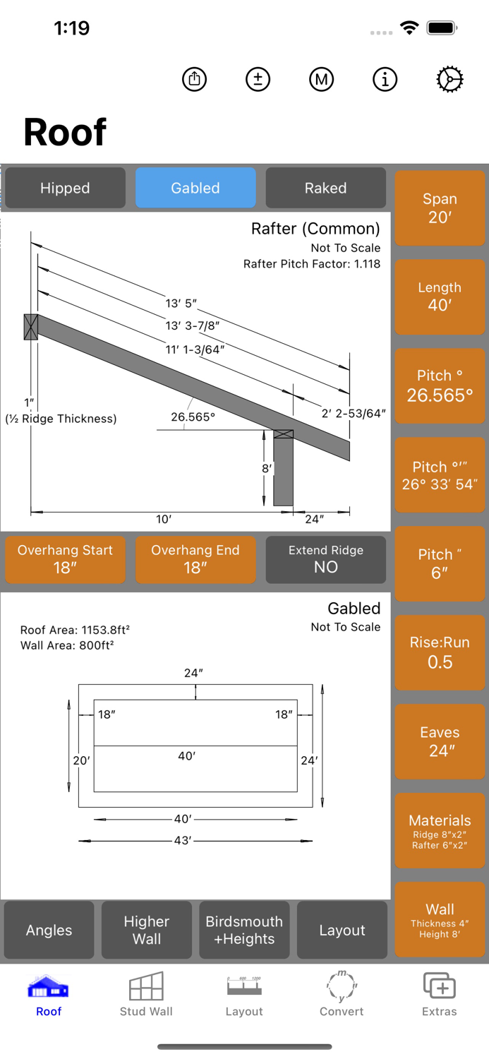 RoofCalc - Roofing Calculator
