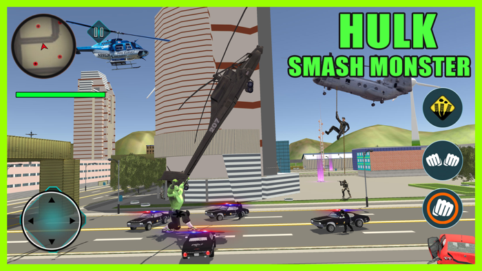 Hunk Green Smash Monster