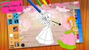 Princess Fairy Tales Coloring screenshot 4