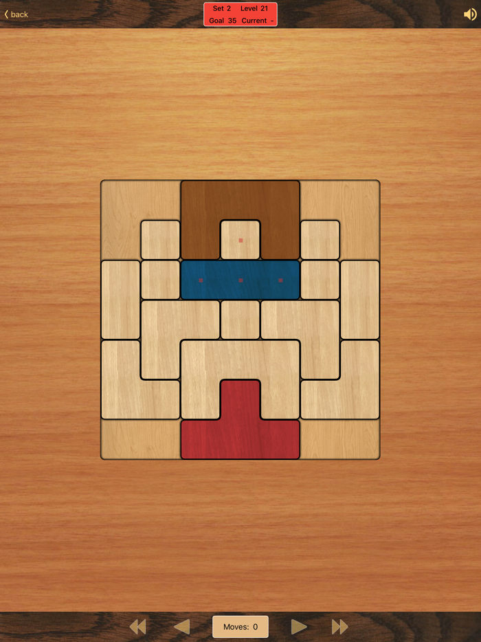 Klotski puzzle game