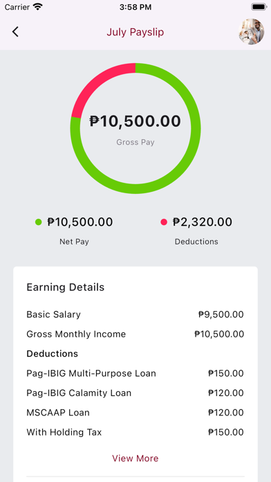 HRIS MSC Mobile Screenshot