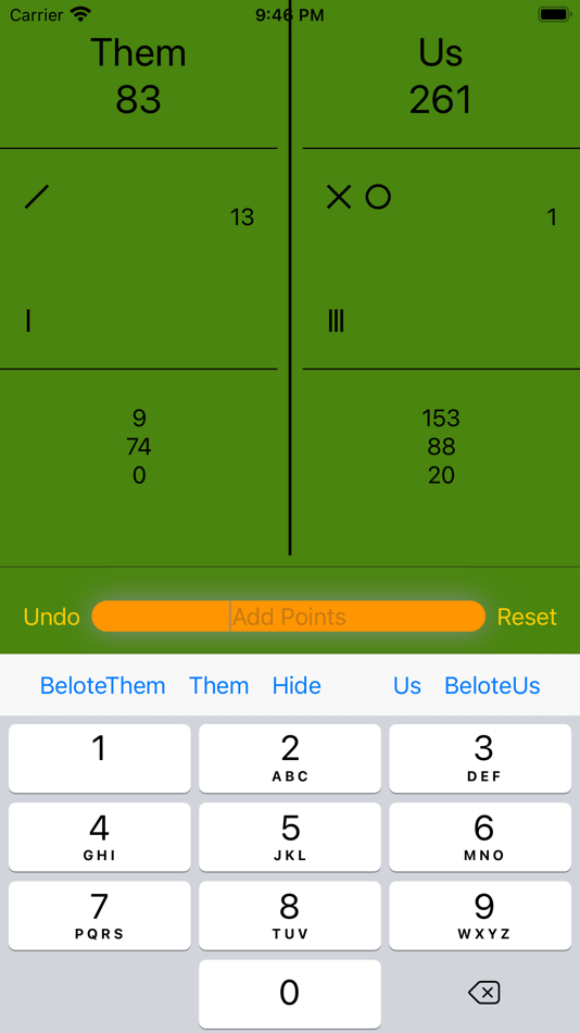#2. Belote Points (macOS) 由: Julien Wallior