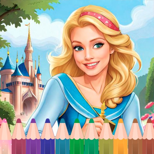 Princess Coloringbook. icon