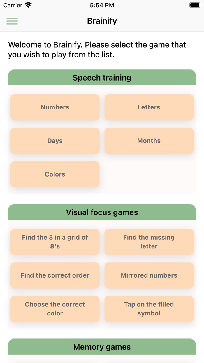 Brainify - Brain training game