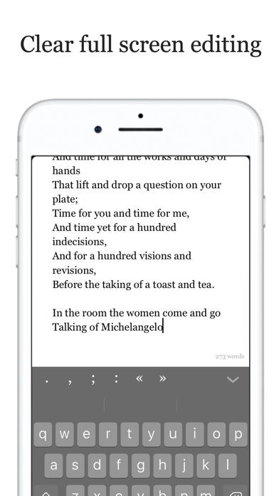 Pieces Minimalist Writing Screenshot