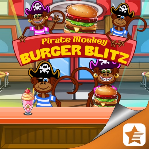 Pirate Monkey Burger Blitz icon