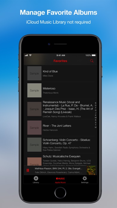 Scarbo - Music Player Screenshot