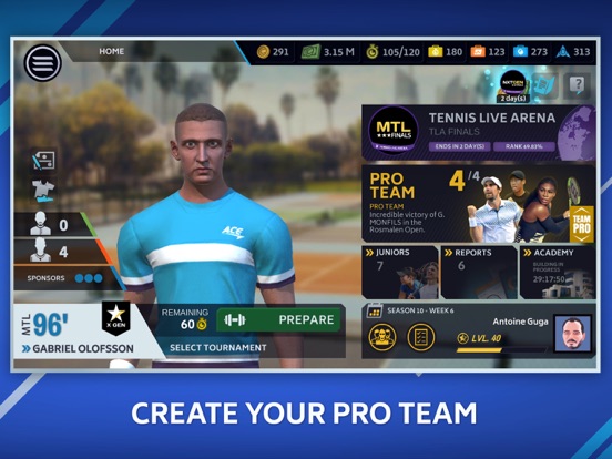 Tennis Manager Mobile screenshot 2