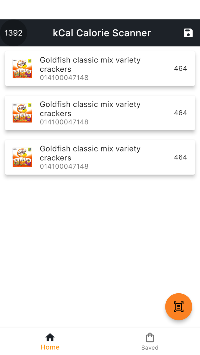 kCal Calorie Scanner