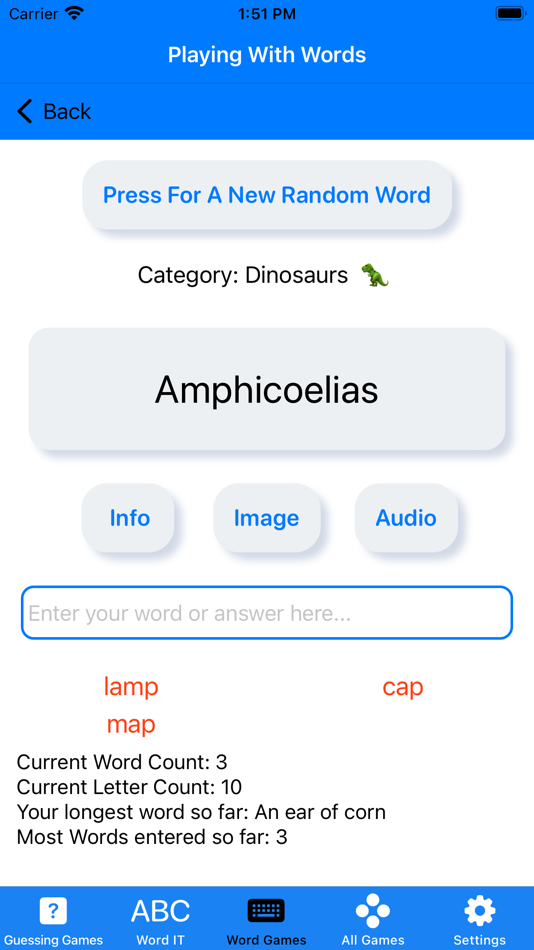 #4. Playing With Words (iOS) By: David Costa
