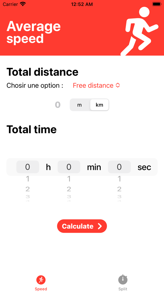 #1. Running Speed Calculator (iOS) 由: Benjamin Wolff