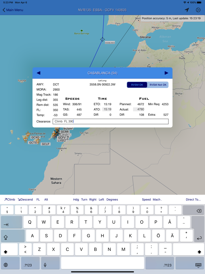 #2. Flight Briefing (iOS) Podle: Johan Bergsee