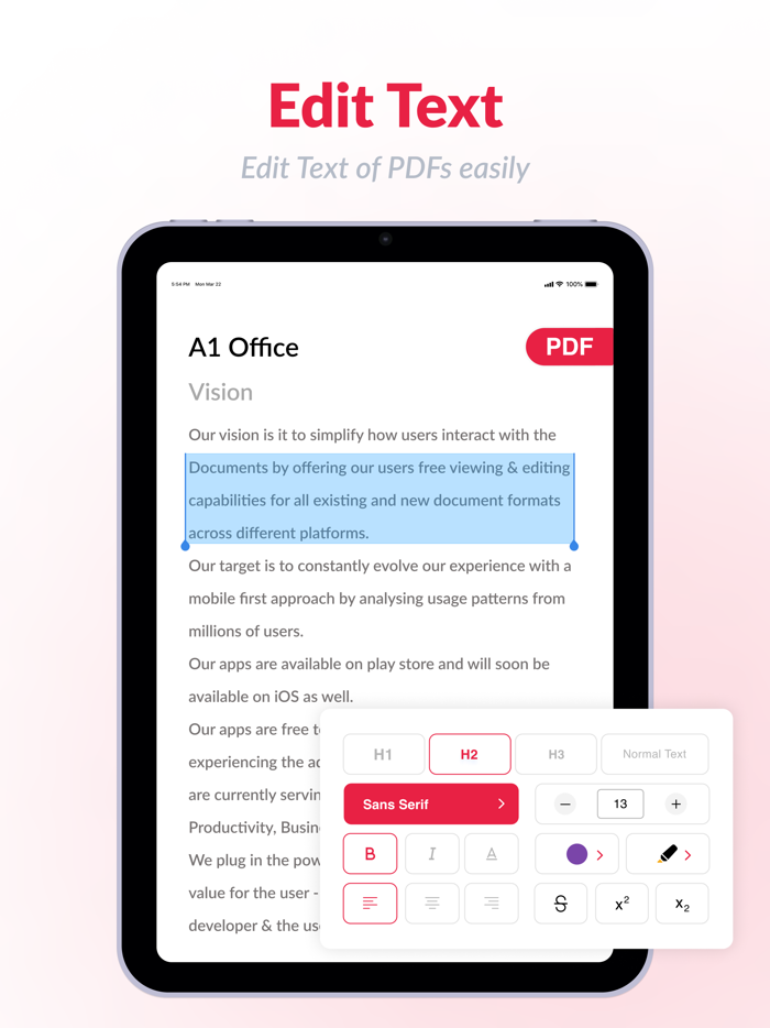 PDF Editor- Reader Converter