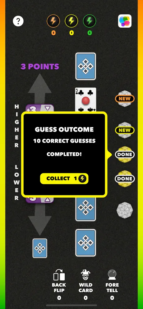 HiLow Gem Quests