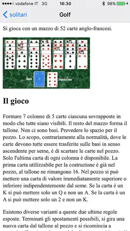 Game screenshot Regole dei Giochi di Carte HD hack