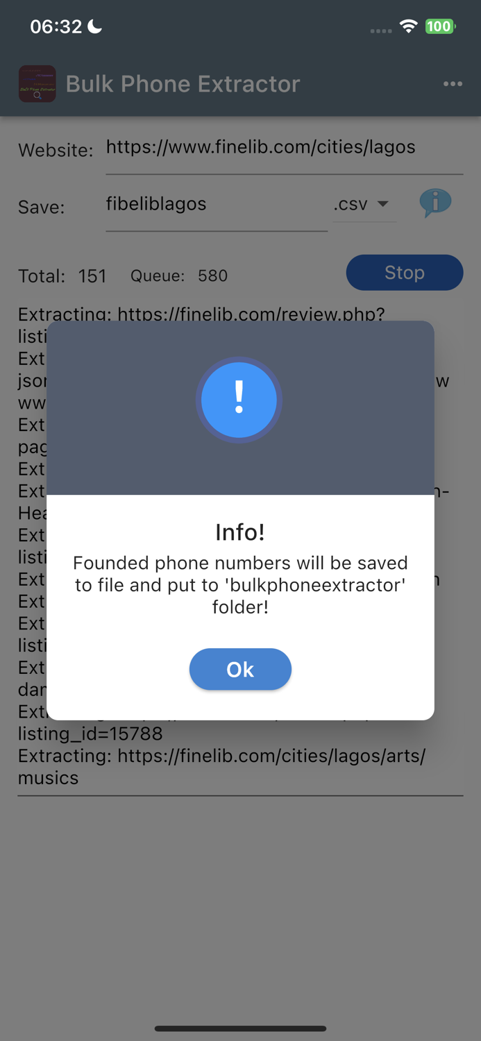Bulk Phone Extractor