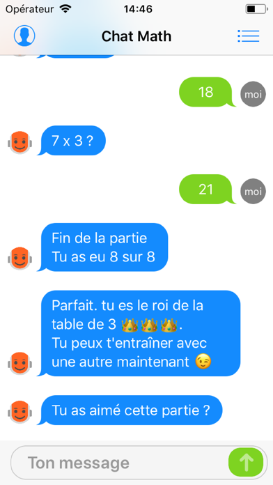 Screenshot #2 pour Math Chat - mon prof robot