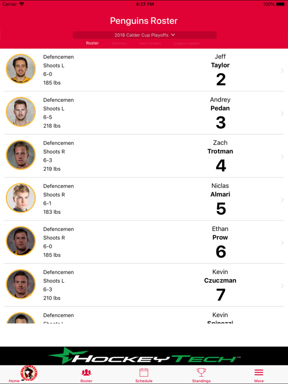Wilkes-Barre/Scranton Penguins iPad screenshot 3 - Sports app