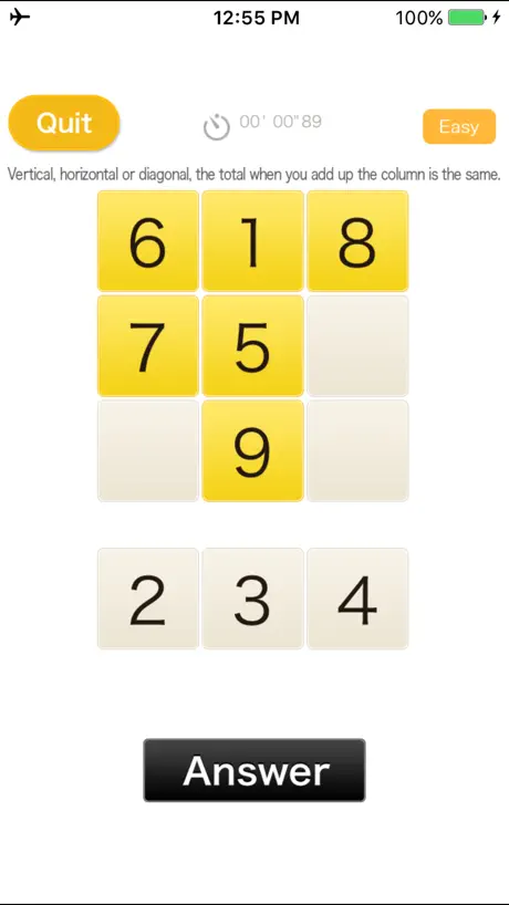 Magic square (Play & Learn!)