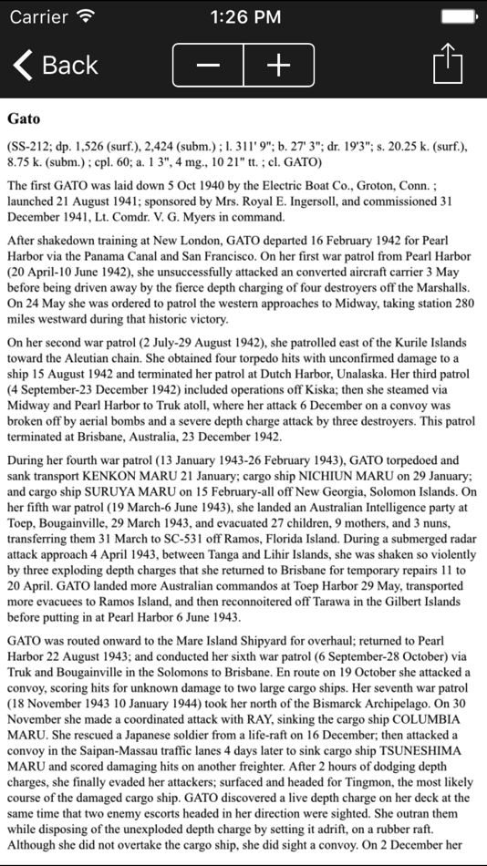 #3. Submarines of the US Navy (iOS) Podle: Historycentral.com