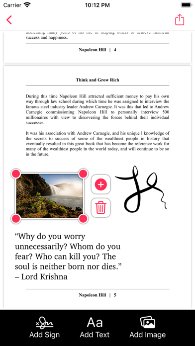 Sign in PDF Screenshot