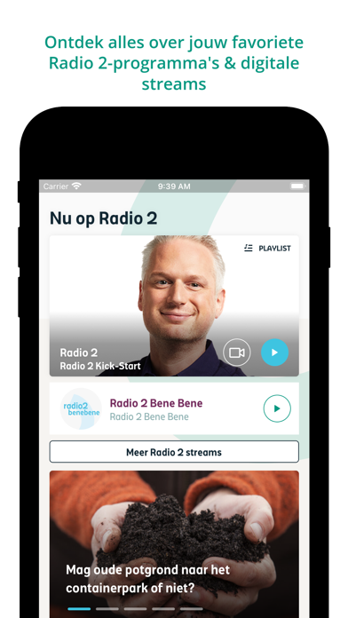 VRT radio2 Screenshot