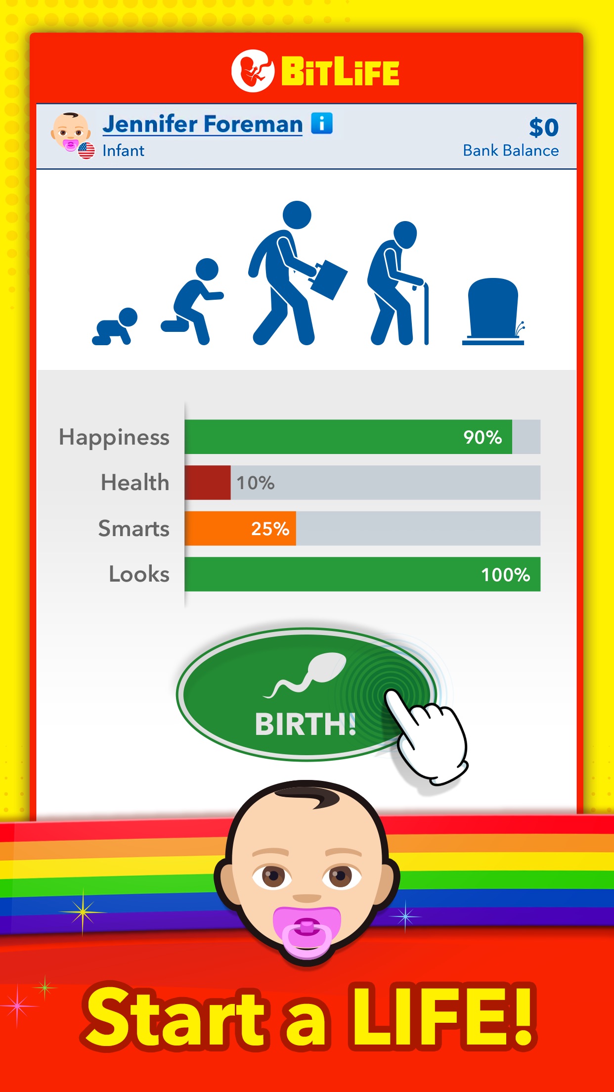 Screenshot do app BitLife - Life Simulator