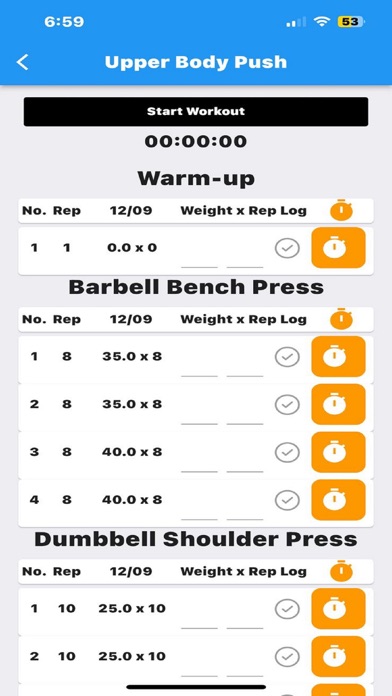GymAgenda : Workout Tracking Screenshot