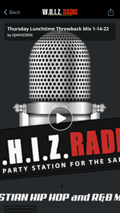 W.H.I.Z. Radio Screenshot