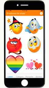 Stickers emojis for iphone screenshot