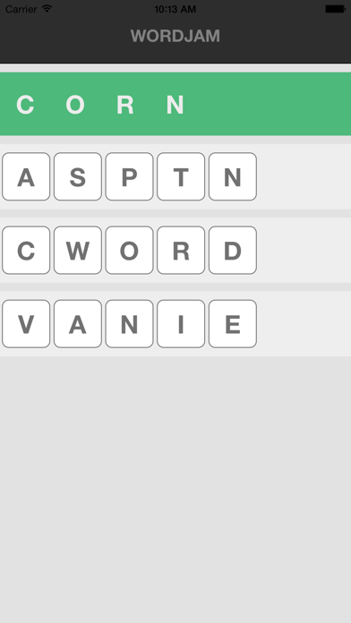 Word Jam - jumble scramble Screenshots