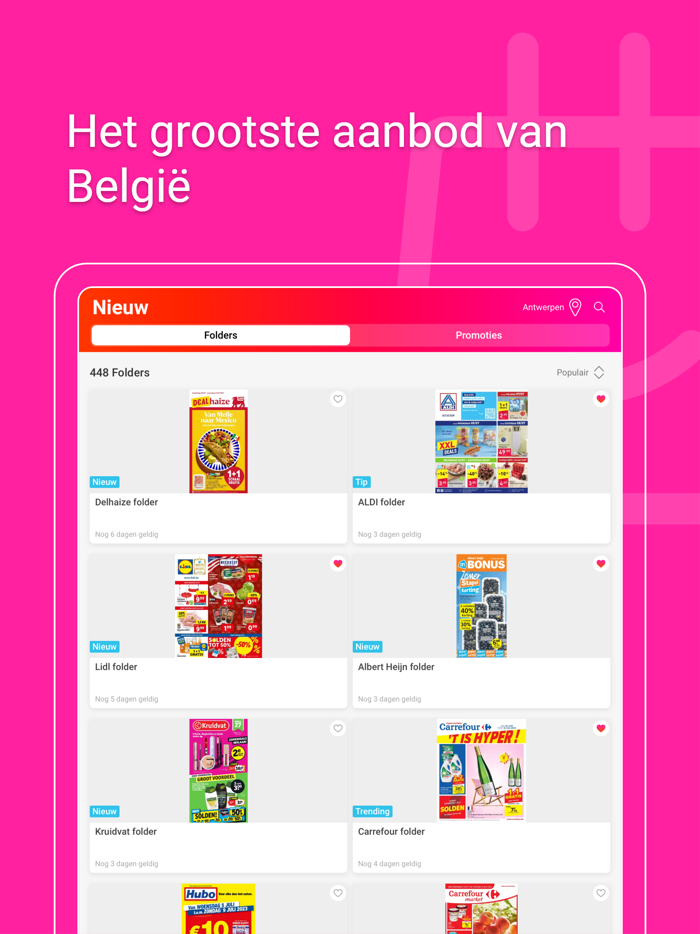 Promotiez.be folders and promos