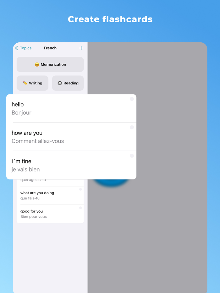 Cramly - create flashcards