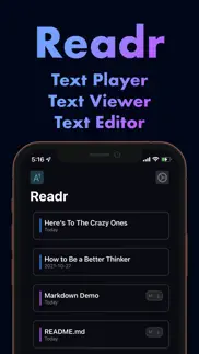 readr - modern text editor iphone screenshot 1