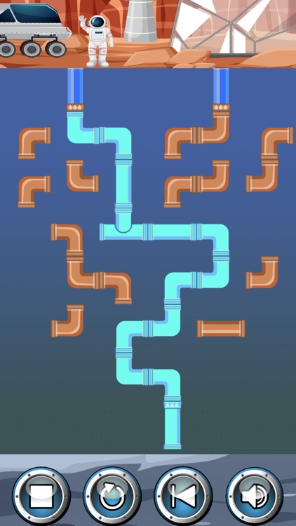 Space Pipes Connect Puzzle