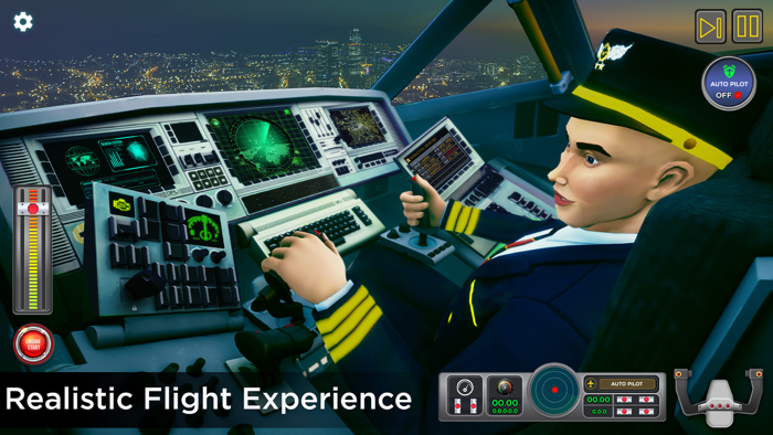 City Airplane Pilot Flight Sim