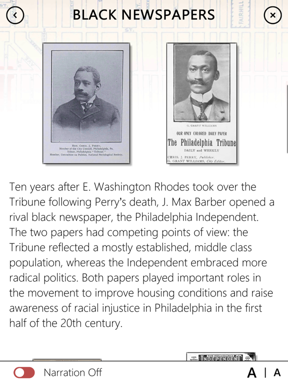 Resistance: Philadelphia iPad screenshot 3 - Education app