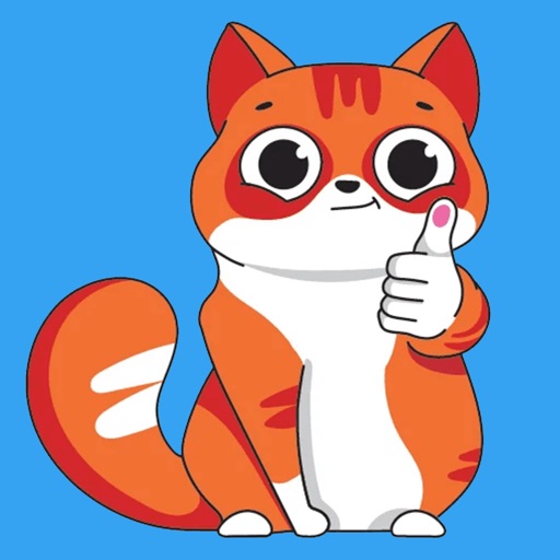 Red cat - Emoji and Stickers icon