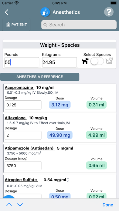 Vetcalculators Screenshot